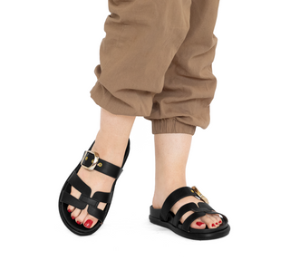 6507.105 Vizzano Sandalia Pelica/pele strech Negro