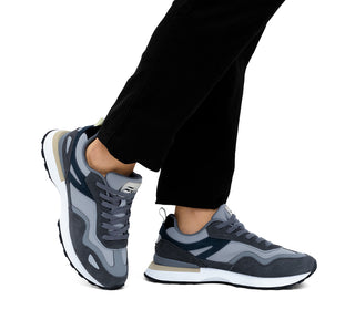 420702 Flexi Tenis Piel Gris