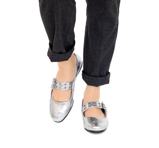 14025 Lady paulina Flats Gamora top 60 Plata