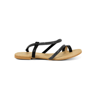 4626 Sary Sandalia Piedras Negro