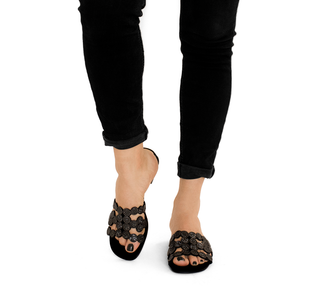 925007 Gillio Sandalia Antelina Negro