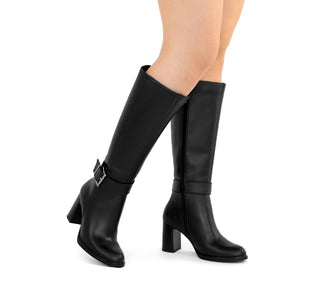 130604 Flexi Botin Piel Negro