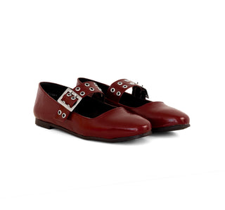 14025 Lady paulina Flats Charol Vino