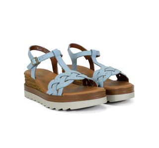 127703 Flexi Sandalia Piel Azul