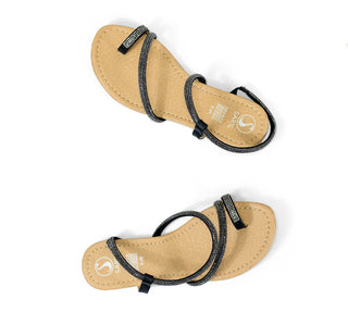 4626 Sary Sandalia Piedras Negro