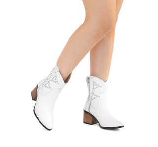 3107 Sarah studio Botin Anaconda Blanco