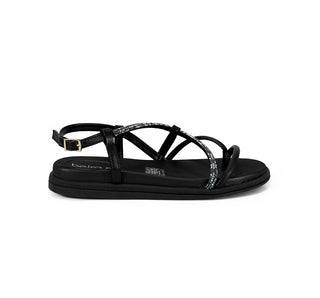 8513.106 Beira rio Sandalia Metal glamour Negro