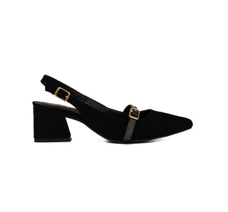 PL-01 Sarah studio Zapatilla baja Buck Negro