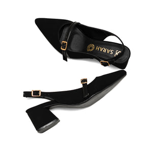 PL-01 Sarah studio Zapatilla baja Buck Negro