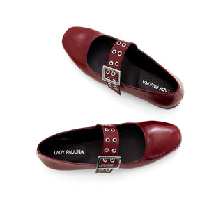 14025 Lady paulina Flats Charol Vino