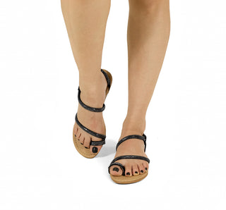 4626 Sary Sandalia Piedras Negro