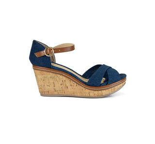 1296 Sarah studio Sandalia Lona Azul marino