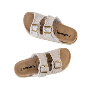 511004 Garrapata Sandalia Textil Blanco