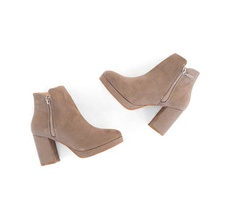 36501 Lady paulina Botin Durazno Beige