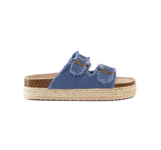 511004 Garrapata Sandalia Textil Azul