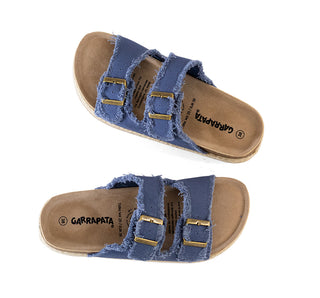 511004 Garrapata Sandalia Textil Azul