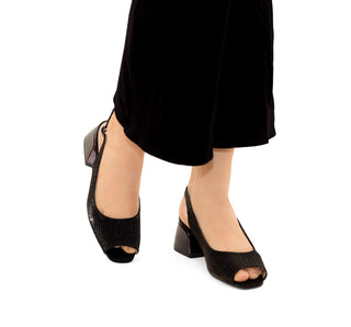 664002 Garrapata Zapatilla media Sintético Negro