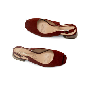 664002 Garrapata Zapatilla media Sintético Vino