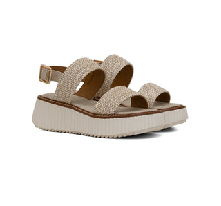 977001 Gillio Sandalia Rafia Beige