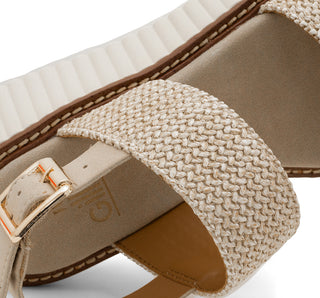 977001 Gillio Sandalia Rafia Beige