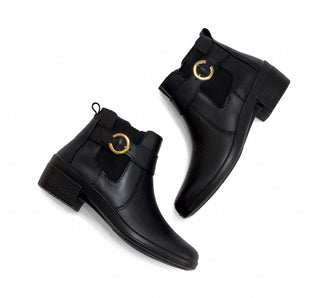 130008 Flexi Botin Piel Negro