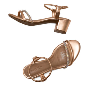 8246.1205 Beira rio Sandalia Metalizado premium Oro rosa