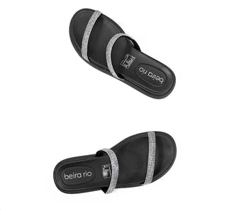8488.105 Beira rio Sandalia Tira pronta Negro
