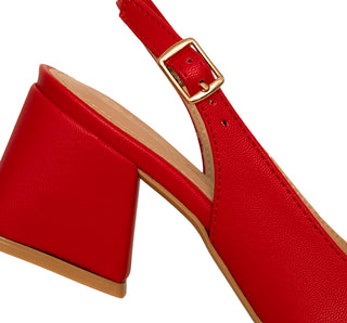 PL-01 Sarah studio Zapatilla baja Cabra corte Rojo