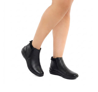 25913 Flexi Botin Piel Negro