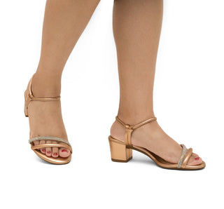 8246.1205 Beira rio Sandalia Metalizado premium Oro rosa