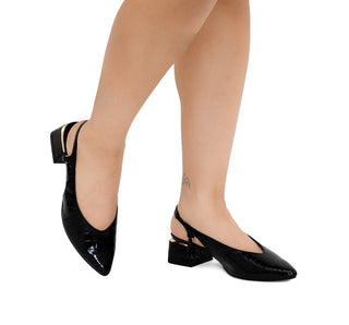 262505 Efe Zapatilla media Charol Negro