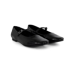 ES-02 Sarah studio Flats Charol Negro