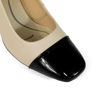 119705 Flexi Zapatilla media Piel Beige