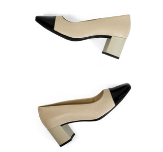 119705 Flexi Zapatilla media Piel Beige