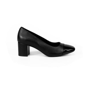 119705 Flexi Zapatilla media Piel Negro