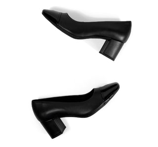 119705 Flexi Zapatilla media Piel Negro