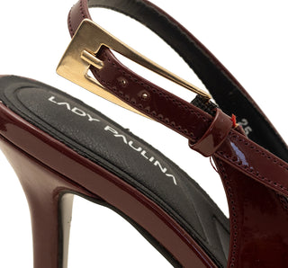 285036 Lady paulina Zapatilla alta Charol Vino