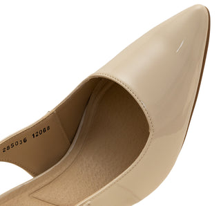 285036 Lady paulina Zapatilla alta Charol Beige