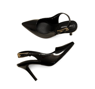 285036 Lady paulina Zapatilla alta Charol Negro