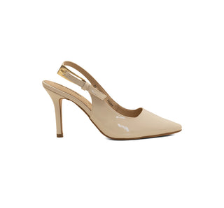 285036 Lady paulina Zapatilla alta Charol Beige