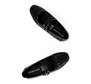ES-01 Sarah studio Flats Charol Negro