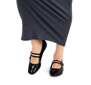 ES-01 Sarah studio Flats Charol Negro