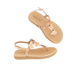 8513.102 Beira rio Sandalia Metalizado premium Oro rosa