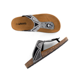 311007 Garrapata Sandalia Sintético Negro