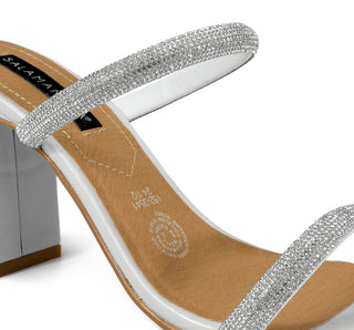 1523541 Salamandra Sandalia Charol Blanco