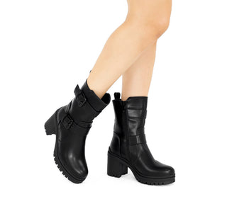 2409073 Garrapata Bota Sintético Negro