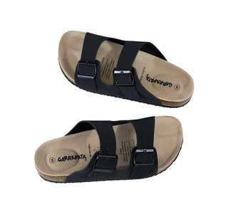 31005 Garrapata Sandalia Textil Negro