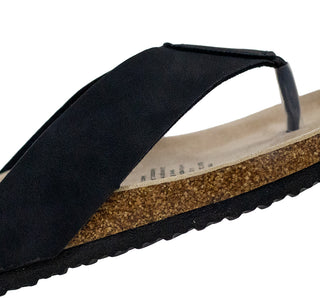 31006 Garrapata Sandalia Textil Negro