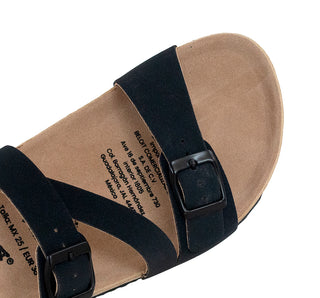 311009 Garrapata Sandalia Textil Negro