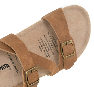311009 Garrapata Sandalia Textil Ocre